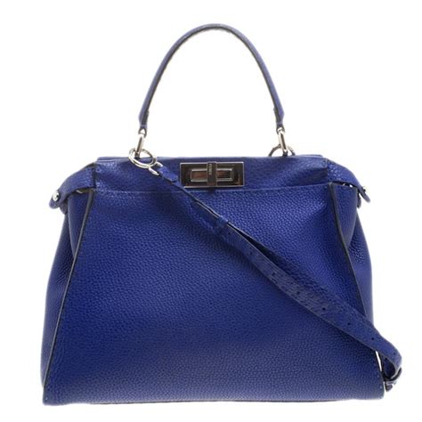 fendi eye bag blue|fendi handbag blue.